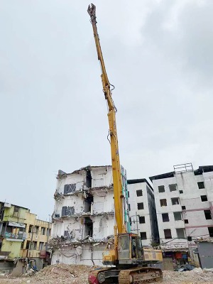 excavator high reach demolition arm