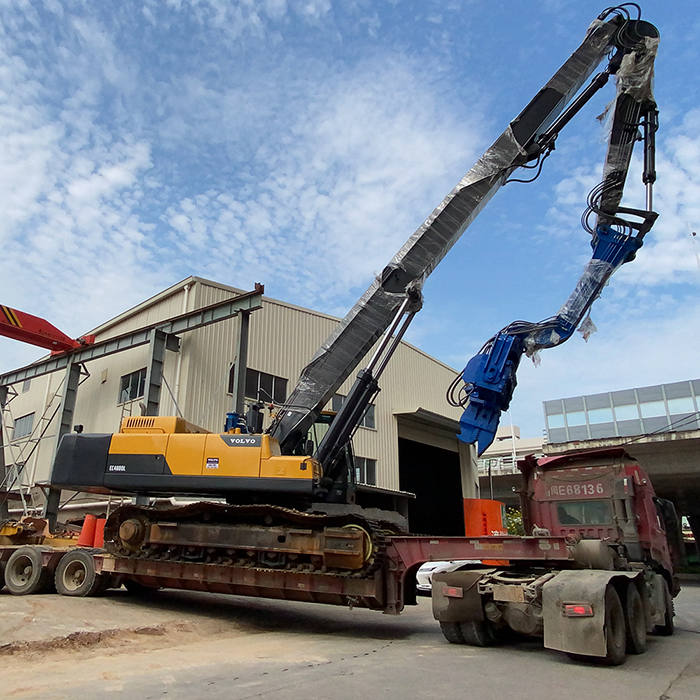 Volvo EC480 16.8M U-shaped steel sheet pile piling long arm