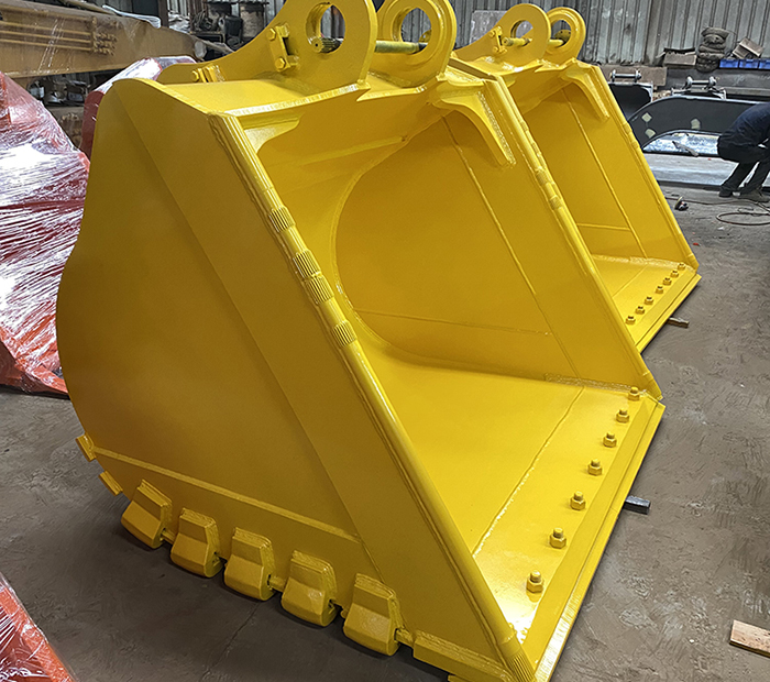 PC600-7 3.0 cbm clean bucket add wear plate and guard block