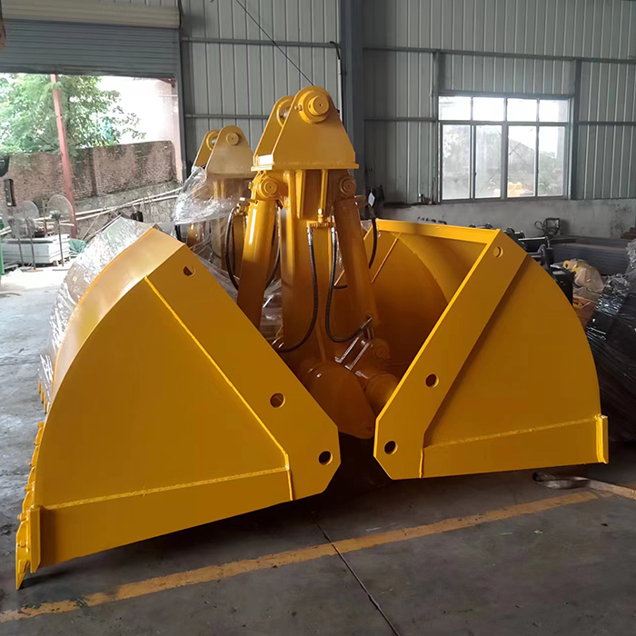 4.0 cubic large double-cylinder shell grabbing bucket lightweight type