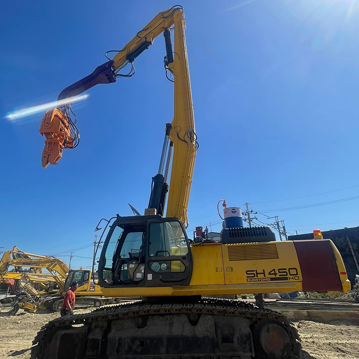 Sumitomo SH450-A3 15.5m extra long sheet pile digging arm