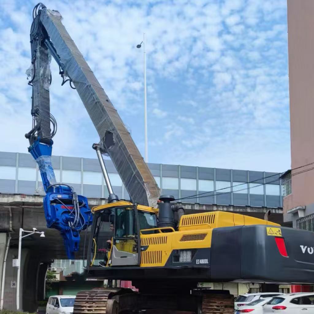 Heavy Duty EC480 Customizable Excavator Piling Arm for Foundation Projects Hydraulic Excavator