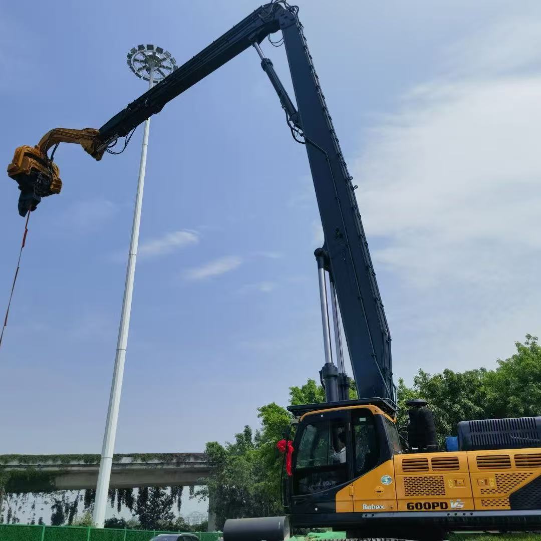HD600 Excavator Pile Driving Arm Heavy Duty for Foundation Construction