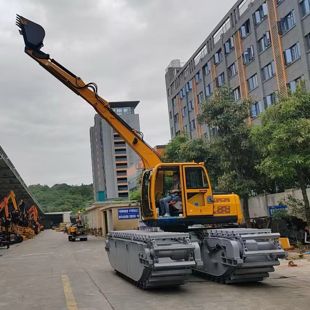 Heavy duty 7Ton Excavator Pontoon for JG75 excavator